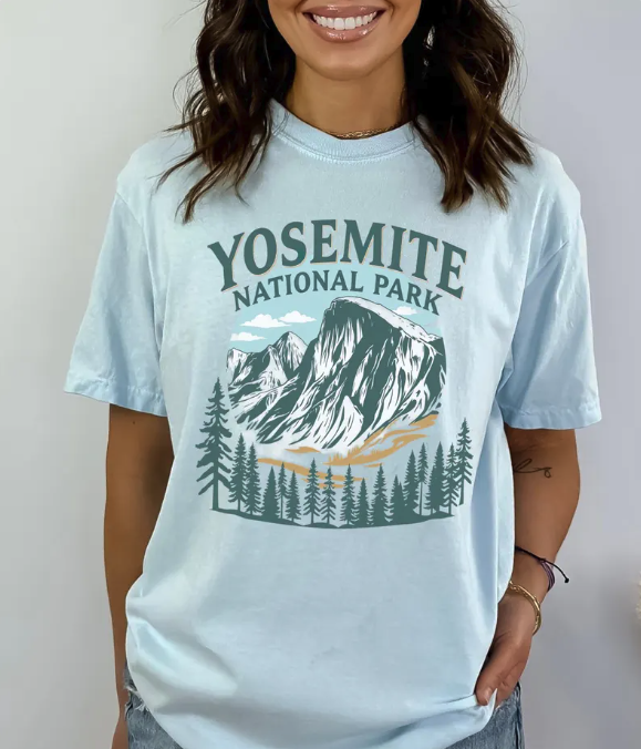 Yosemite National Park T Shirt - Chambray