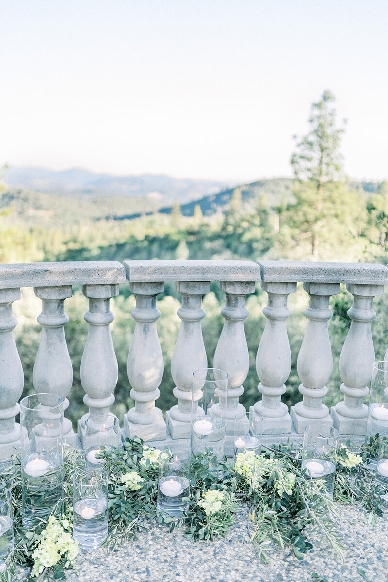 Elegant Wedding Setup at Chateau St. Jean, Sonoma, California