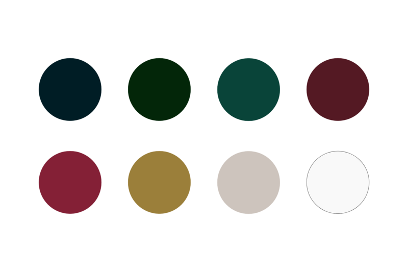 Color palette for Stories Untold Studios, a Boudoir Photography in Massachusetts