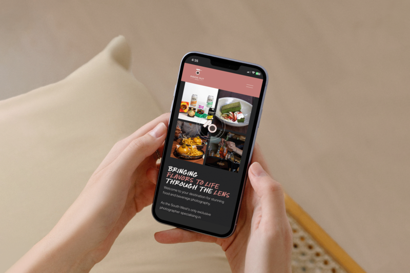 Premium Squarespace web design for photography brand