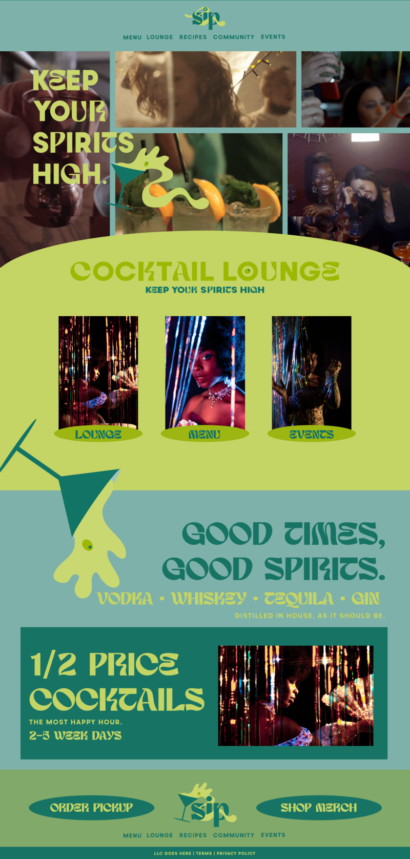 Sip Cocktail Template