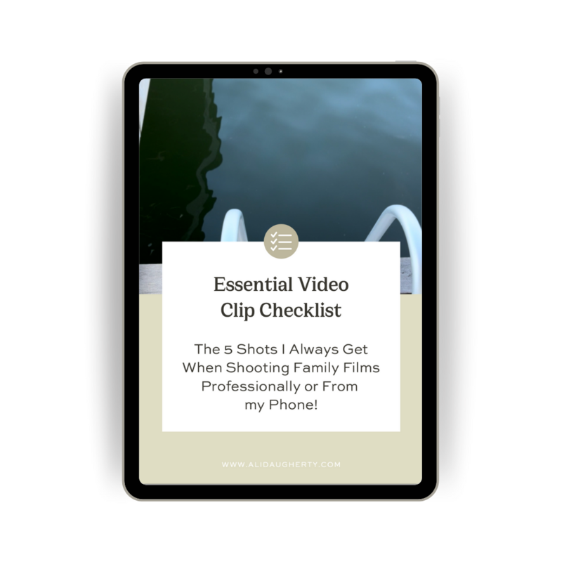 preview of the essential video clip checklist
