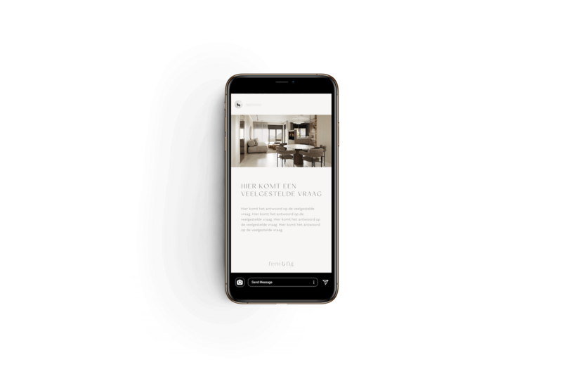 Instagram story templates interieur designer Fern & Fig 2