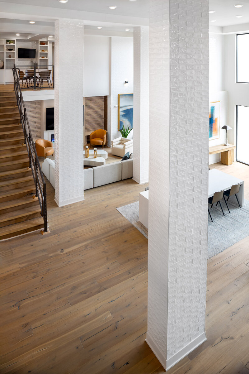 apartment clubhouse designed by Lori Trubinsky an interior designer Waxhaw NC