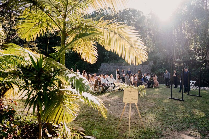 Wedding venue at Sol Gardens, Currumbin Valley