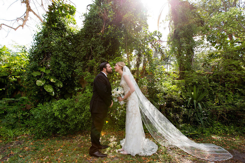 Bride-and-Groom-Portrait-Coconut-Grove-Miami-Wedding
