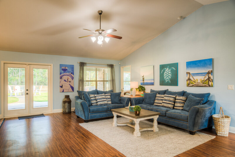 living room in florida rental home