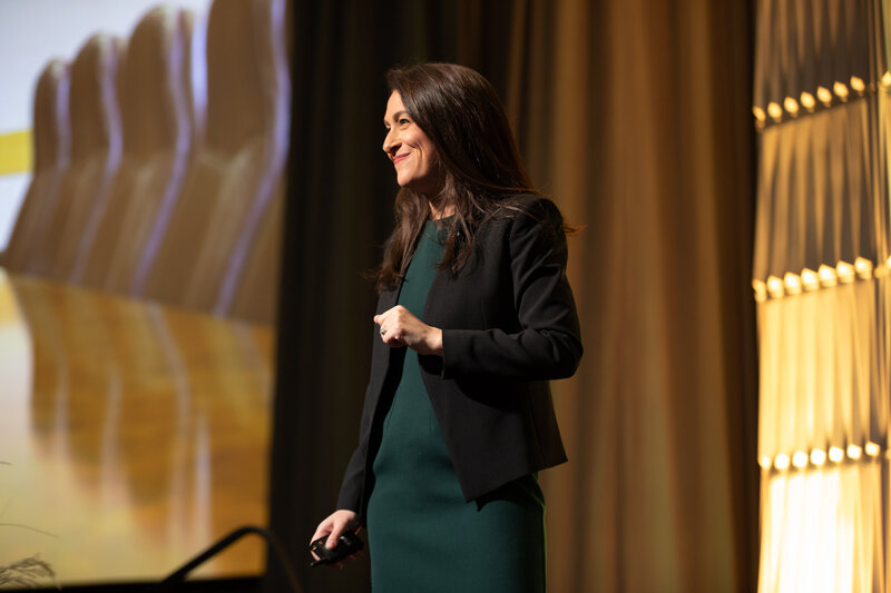 Julia Korn Speaking on Stage