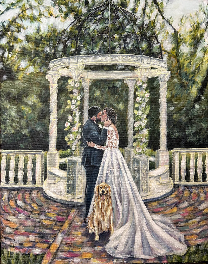 Live Wedding Painting at The Larimore in Saint Louis MO