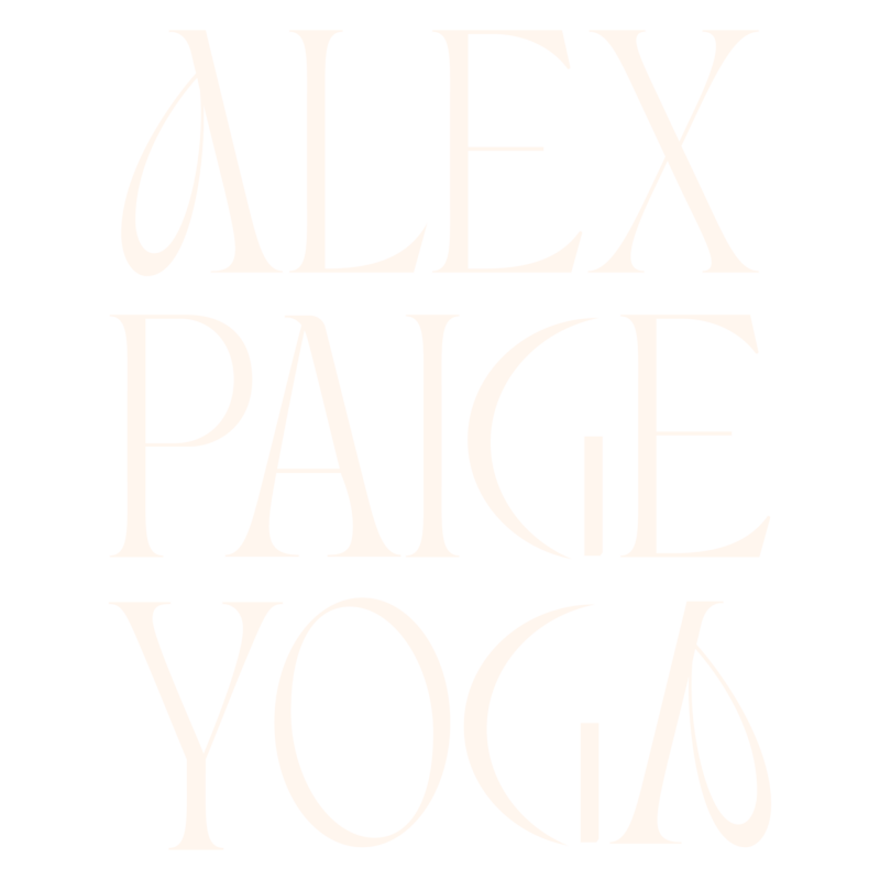 Alex Paige Yoga secondary logo cream