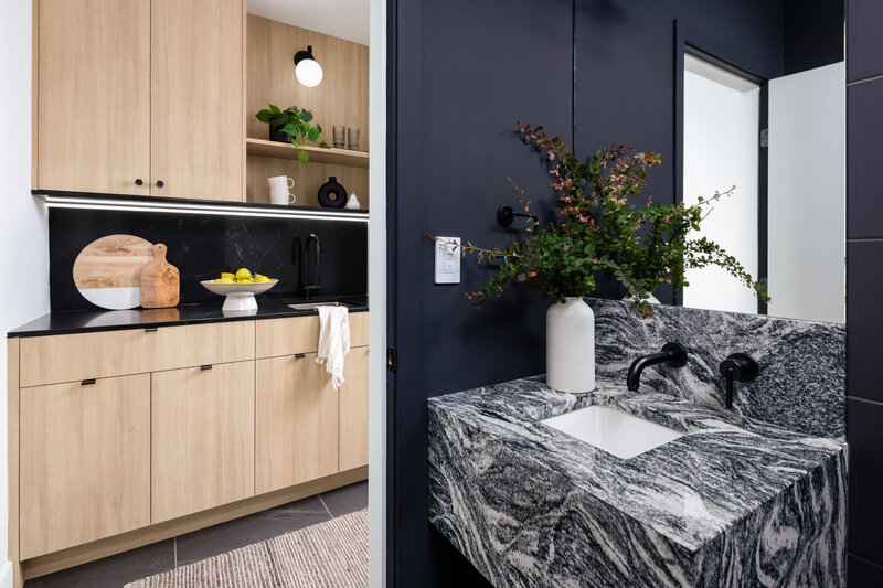 Ashley de Boer Interiors finalizes interior design details.