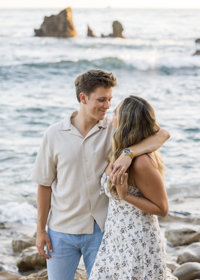 romantic couples beach photo