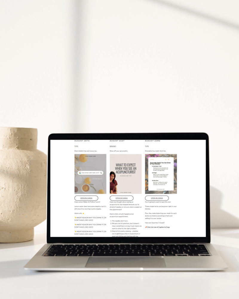 Social Media Template for Chinese Medicine Practitioner