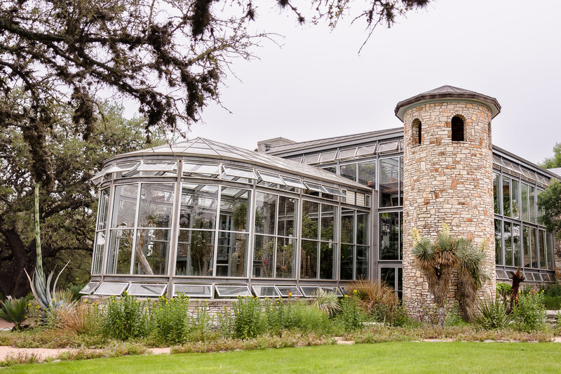 The Greenhouse building at the Greenhouse at Driftwood Wedding venue in Driftwood, Texas. This Austin Wedding Venue photograph was taken by wedding photographers, Joanna and Brett