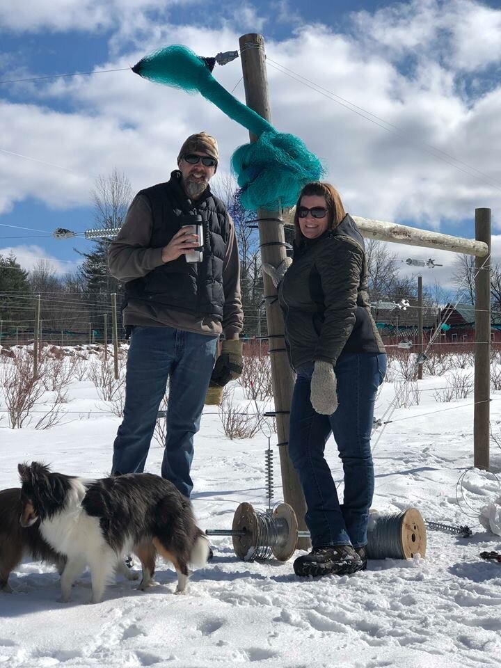 Kristy and Keith Winter Farm Work 2019