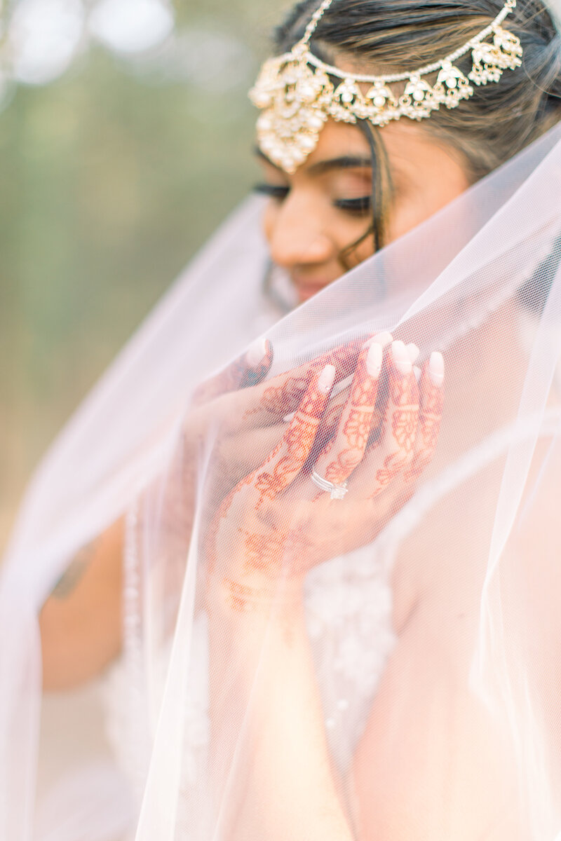 Wedgewood Black Forest Colorado Wedding Bride with Traditional Bridal Henna