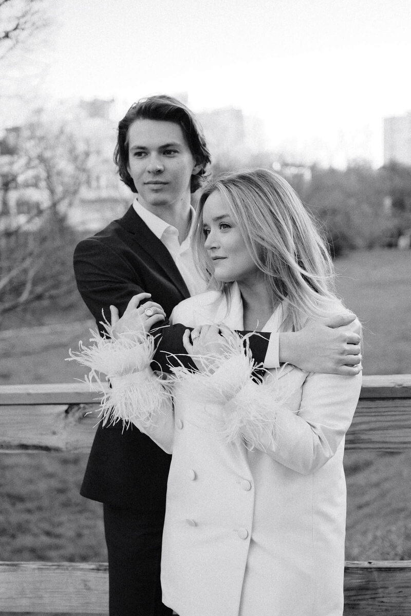 A wedding engagement photo session in Dallas Texas