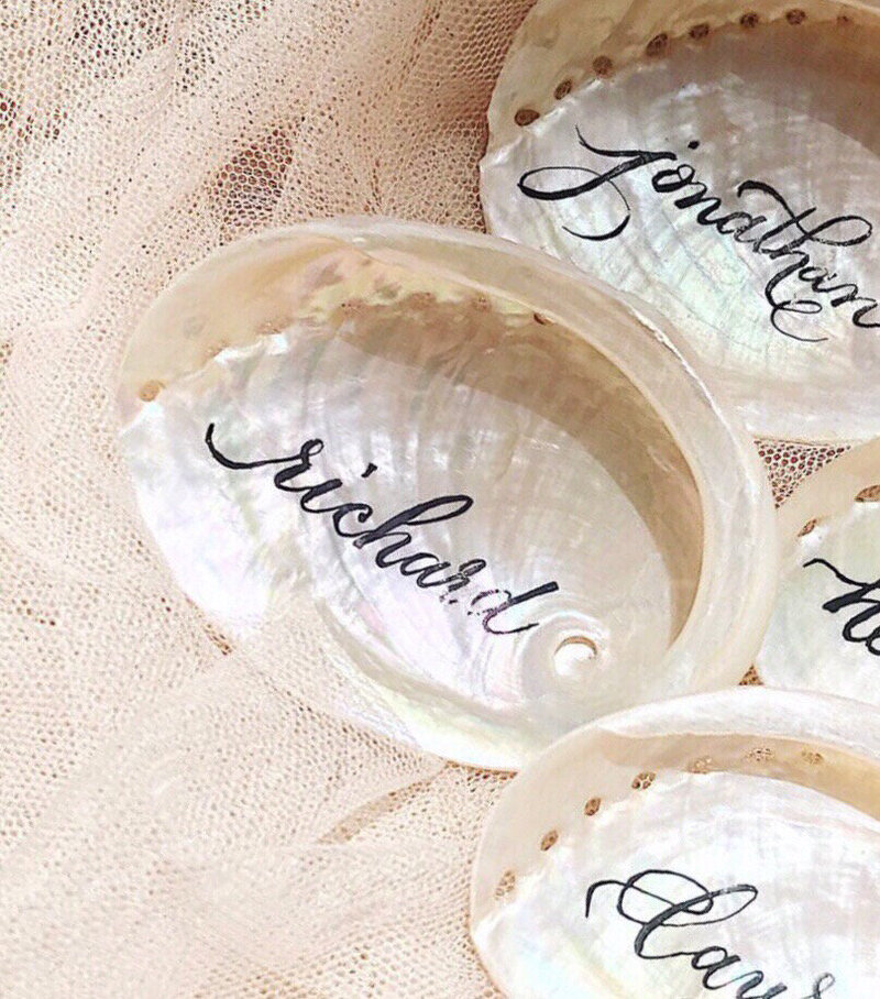 shell calligraphy