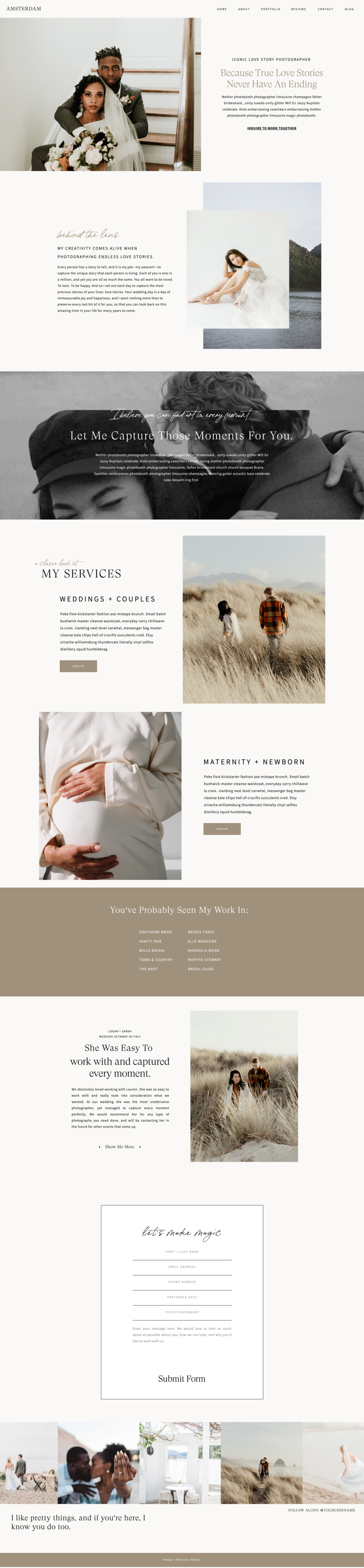 showit template for photographers