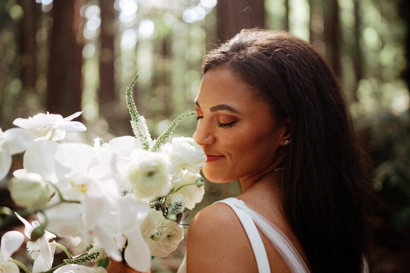 Bride and groom during golden hour elopement in Sun Valley, Idaho wedding/elopement - photographed by The Storytellers