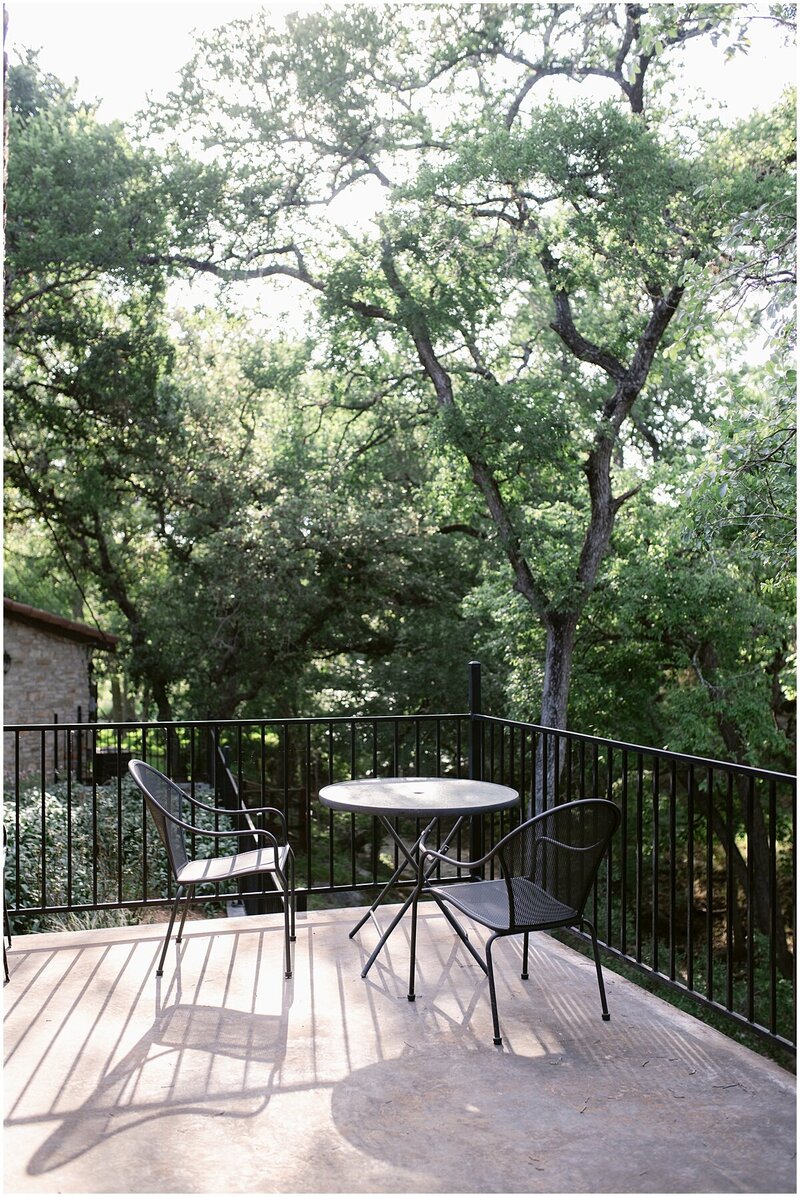 Outdoor space to enjoy peaceful morning