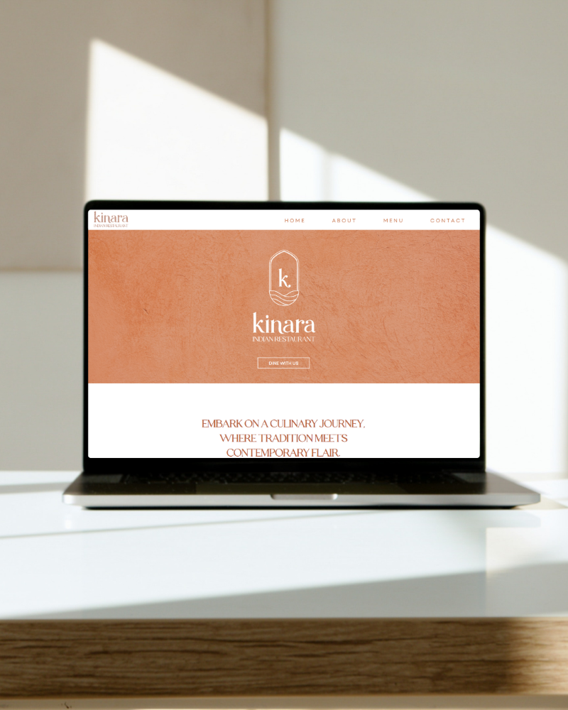 Kinara Indian Restaurant Website by Leithal and Co