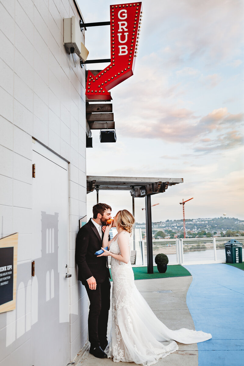 Cincinnati Reds Stadium Wedding with Skyline Chili