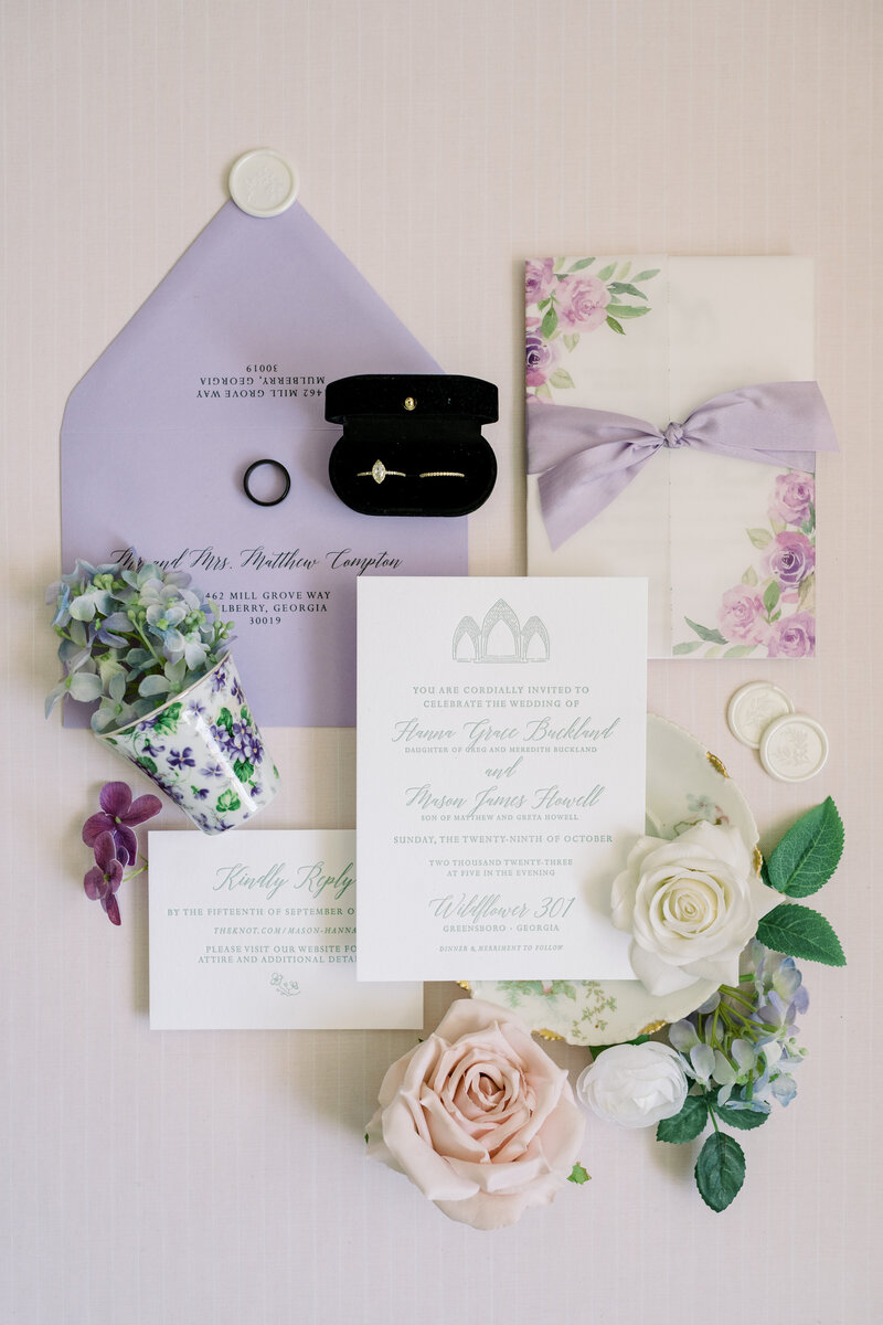 Dahlonega GA custom wedding invitation designer