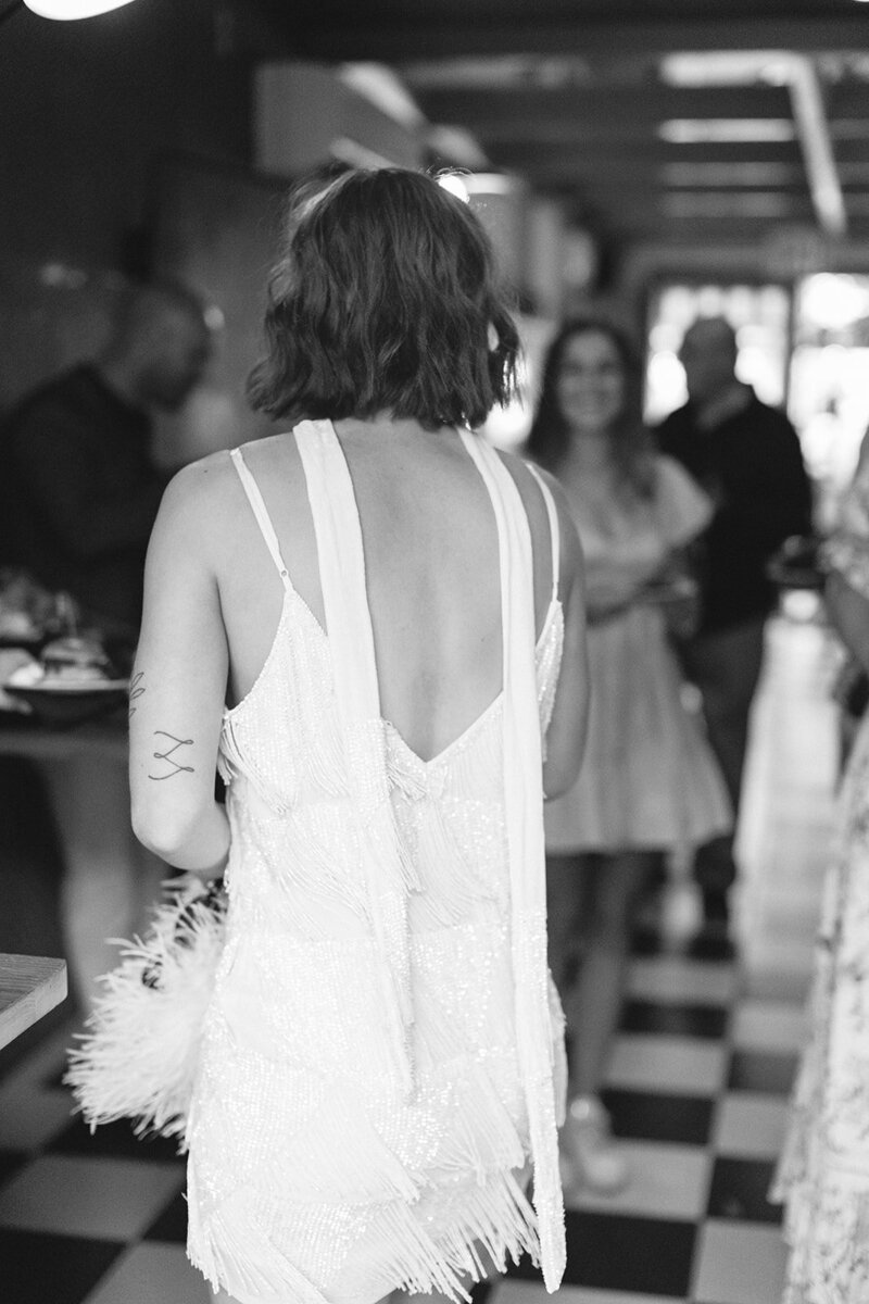 strapless open back dress High-Low White Graduation Dress with Lace Ruffle White / 4 main image 0