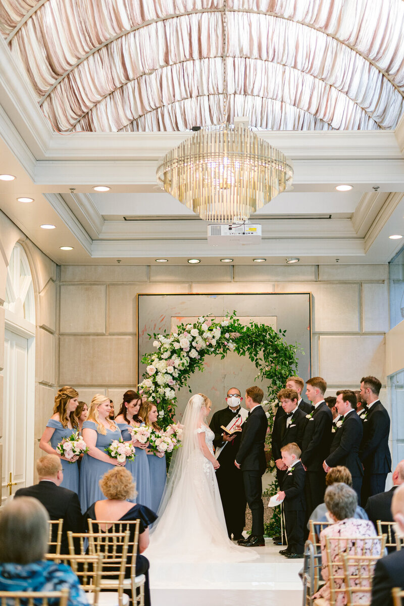 Swank Soiree Dallas Wedding Planner Lauren and Ashton at the Crescent Hotel - ceremony