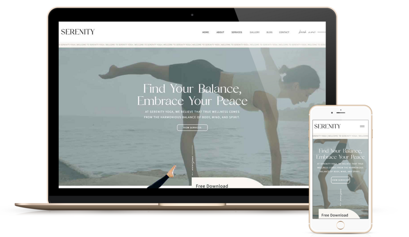 Showit Templates |  Heather Jones Creative | Josephine