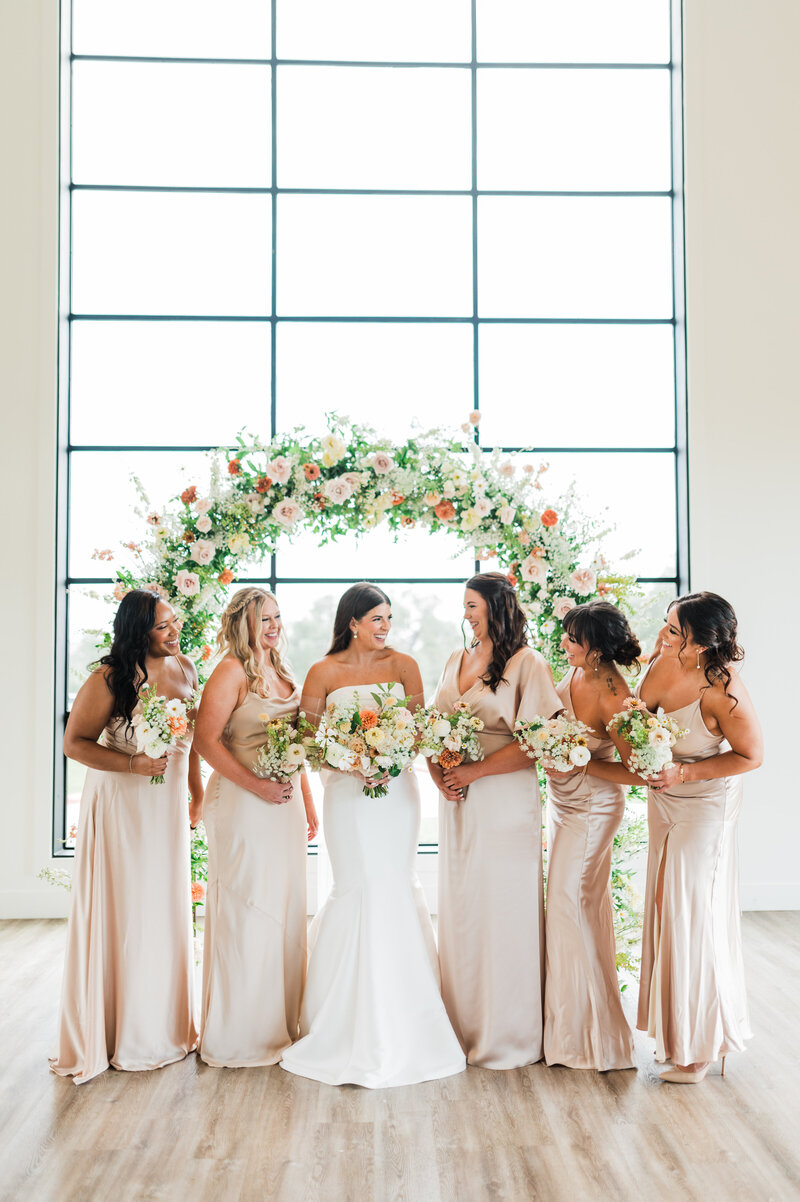 pink-bridesmaid-dresses-colorful-flowers-maes-ridge-wedding