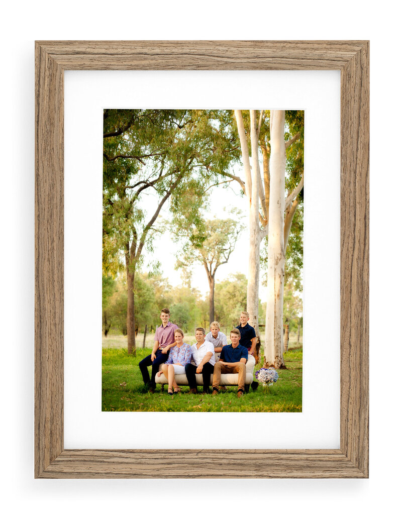 matted framed family portrait in Emerald, QLD
