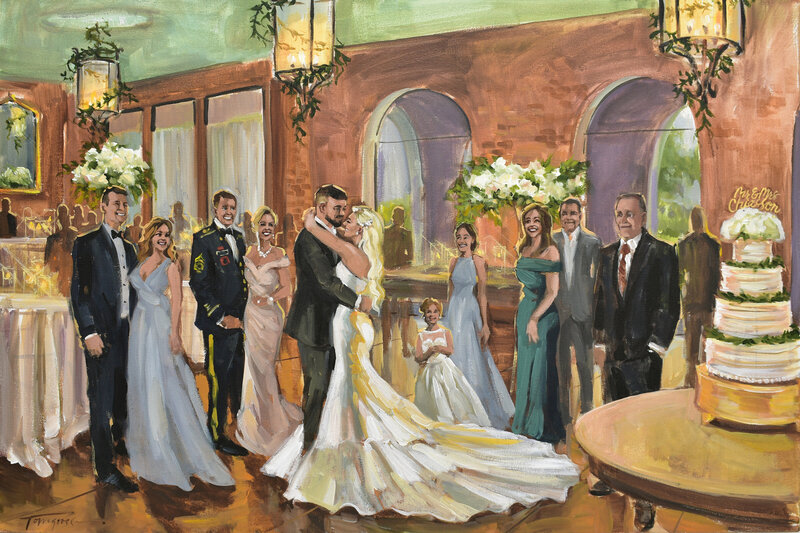 Live Wedding Painting - Torregrossa Fine Art