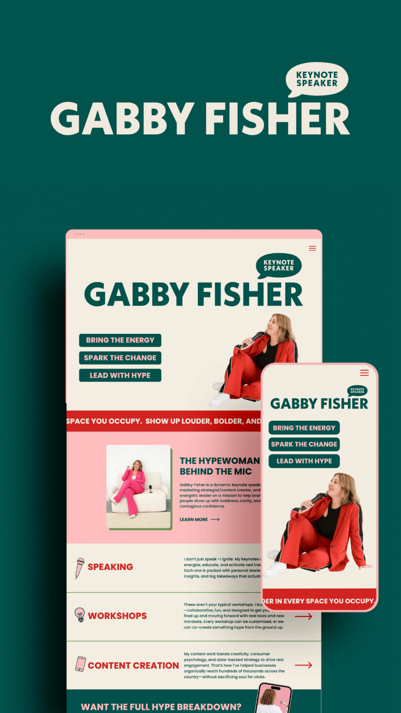 A brand board for “Grand Salon” featuring logo variations, color palette, fonts, logo usage examples, interior photos, and hair salon website design inspiration. The modern, elegant look uses neutral, brown, and black tones.