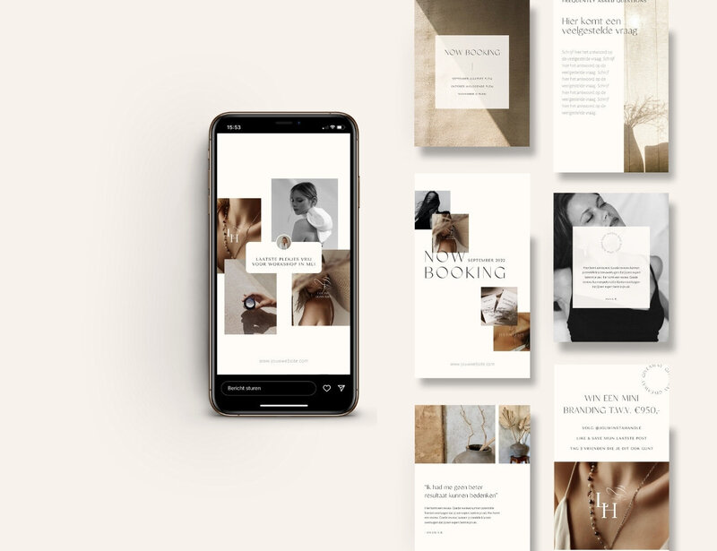 Minimalistische Instagram templates