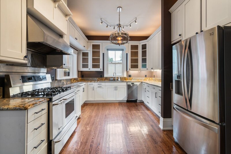 stainless steel appliances inside kitchen