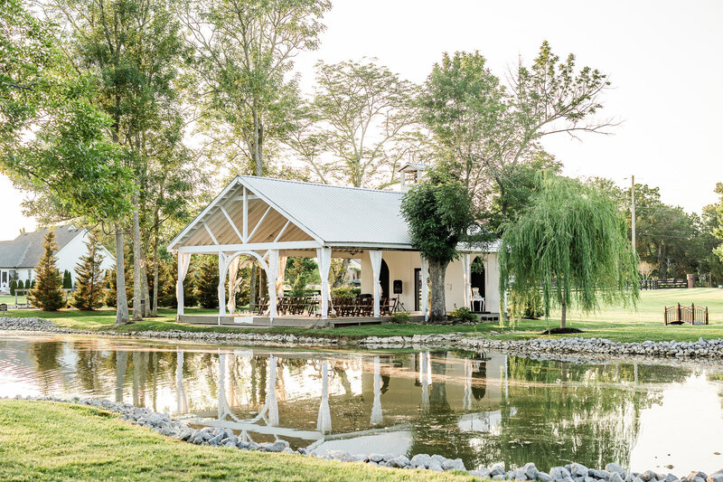 Forever Farms covered pavilion for ceremonies and receptions