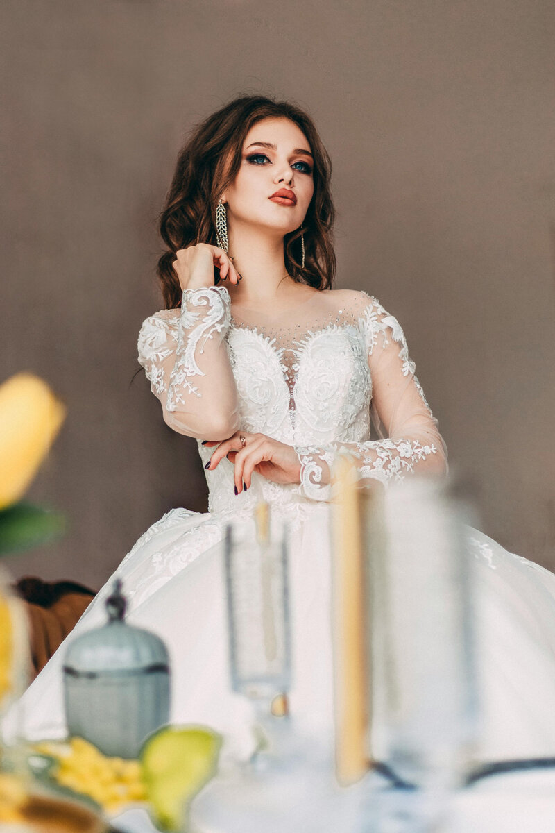 Lace Sleeves Portrait | Emmanuel's Bridal