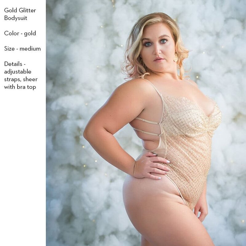 client closet - glitter bodysuit