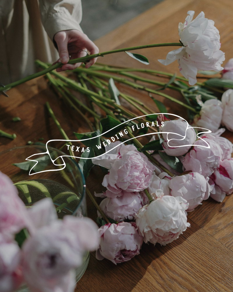 Bright, colorful, retro branding for a wedding florist based in central Texas.