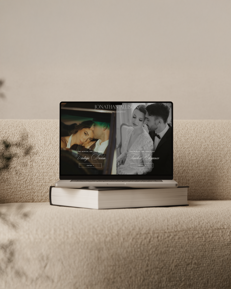 Stunning Showit custom website for small business owners.