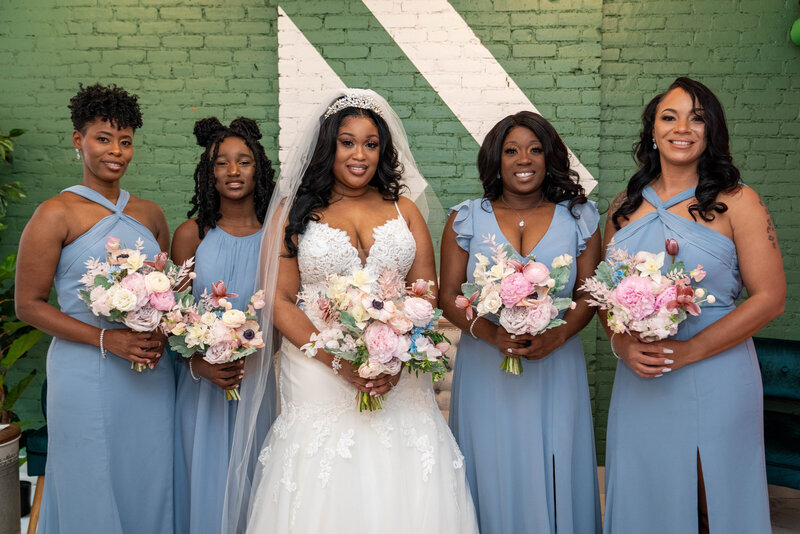 Adorable bridal suite for this beautiful fall/winter intimate wedding styled shoot