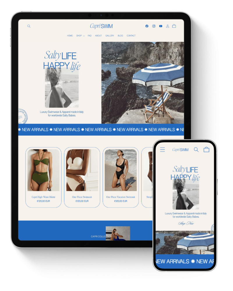 shine shopify theme for beauty and skincare brands