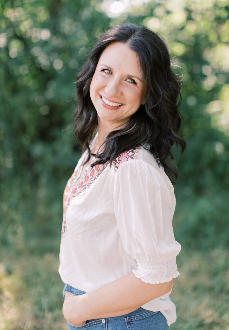 Woman poses for brand photos in Central PA