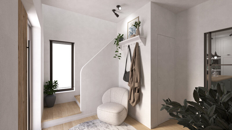landelijk modern, licht, hout en groene accenten