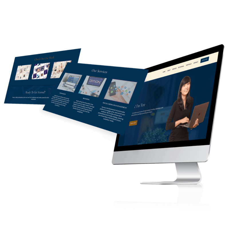 Sample web design for TereDevoy.com showcasing modern and responsive layout.