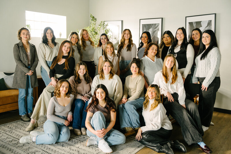 The Alpenglow Artistry team of bridal hair and makeup artists in Northern Illinois and Southern Wisconsin.