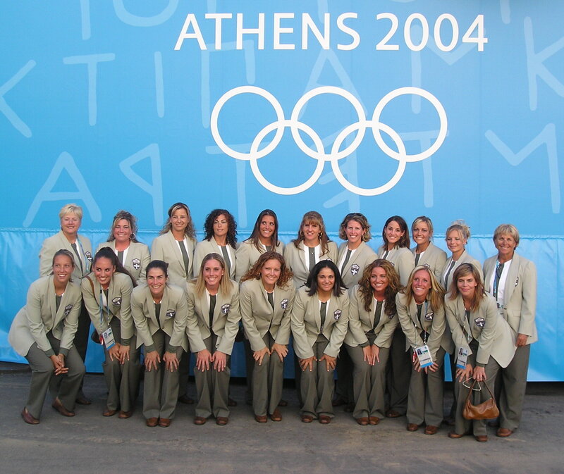team photo at Olympic games 2004