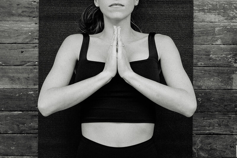 Professional headshot portrait and branding of a yoga instructor by Sara McIngvale Photography